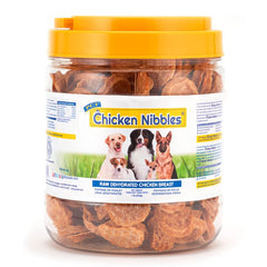 PCI Chicken Nibbles pack-front view shows protein-rich dog treats