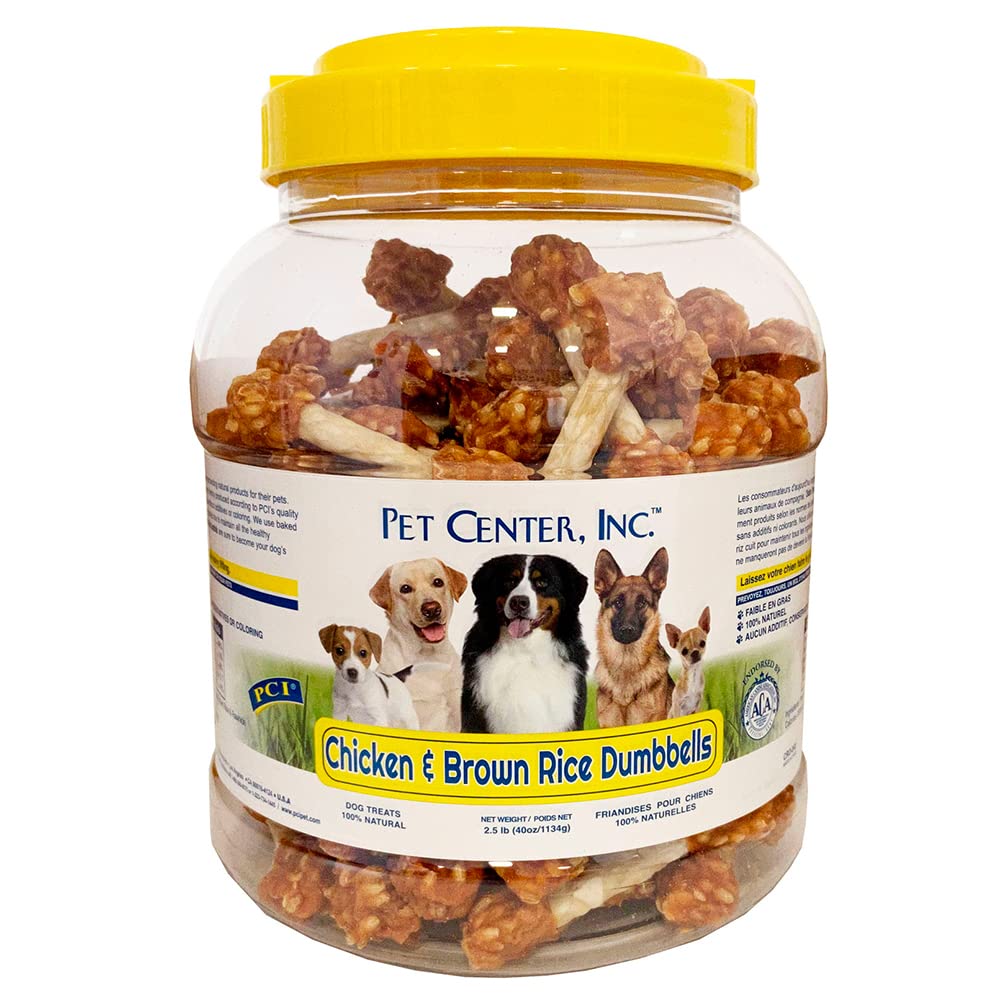 PCI Pet Center chicken and brown rice dumbbells protein rich snack for dogs