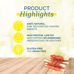 PCI Pet Center Chick-n-Hide, back view, natural ingredients with no fillers.