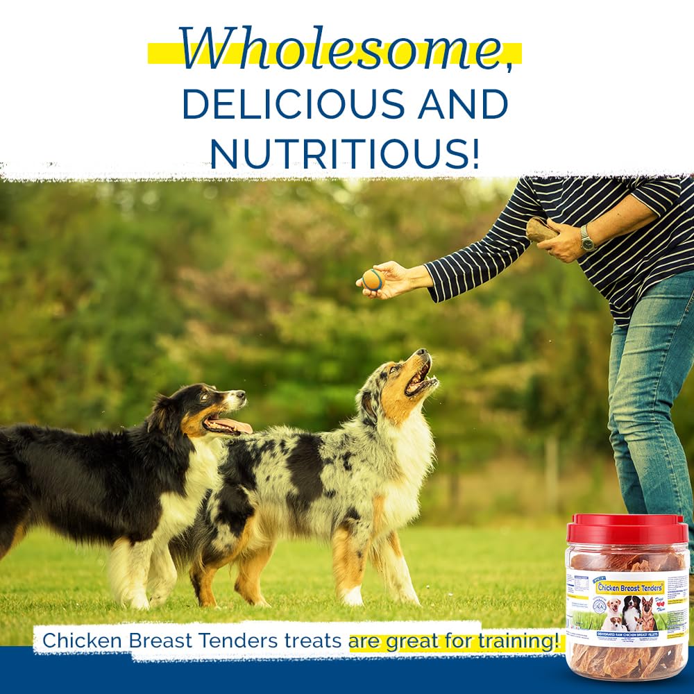PCI Pet Center chicken breast tenders in canister, great for training rewards.