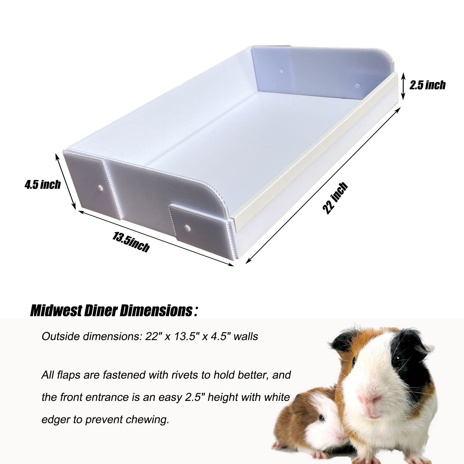 pcprbfk Andescobo litter box inside cage helps keep fleece cleaner