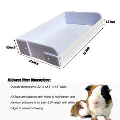 pcprbfk Andescobo litter box inside cage helps keep fleece cleaner