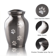 PCS Memorial Urn for cats with paw-engraved keepsake.