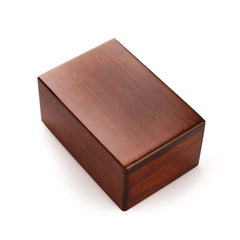 PCS Pet Cremation Urn wooden cat view offers a respectful keepsake.
