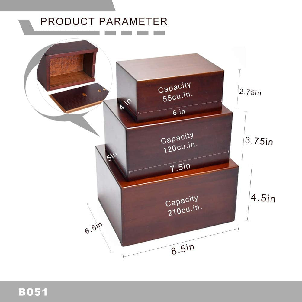 PCS Pet Cremation Urn side-detail finish conveys quality for lasting tribute.