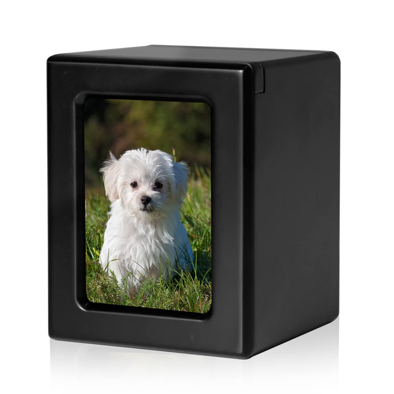 PCS PET CREMATORY SUPPLIES wooden dog urn with photo frame preserves cherished memories.