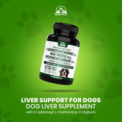 Milk thistle and SAM-e tablets packaging from Peak Pets