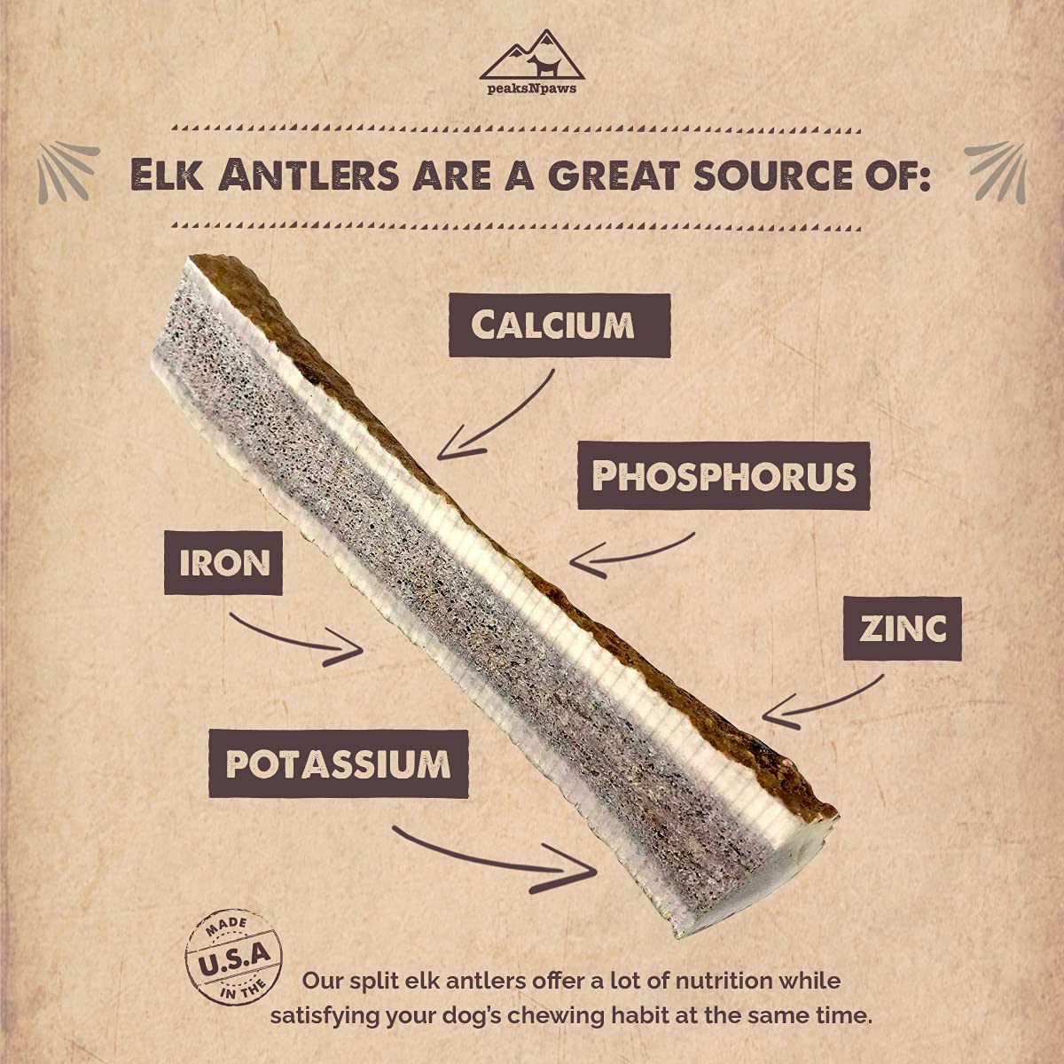 peaksNpaws durable chew ideal for aggressive chewers