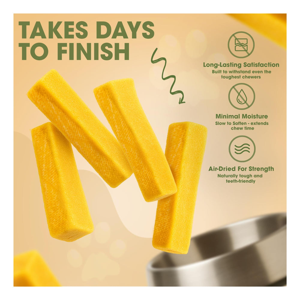 peaksnpaws Yak Cheese dog chews long-lasting texture offers hours of chewing.