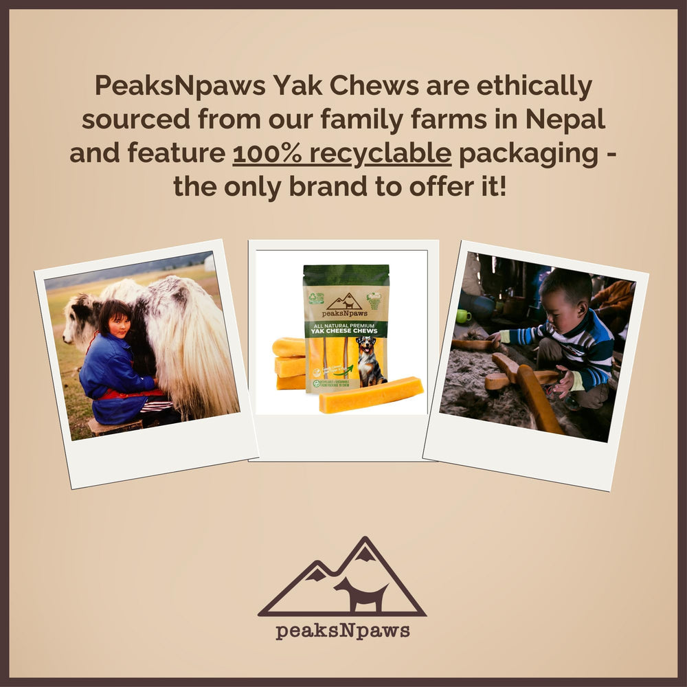 peaksNpaws yak cheese dog treats odor-free design for cleaner homes