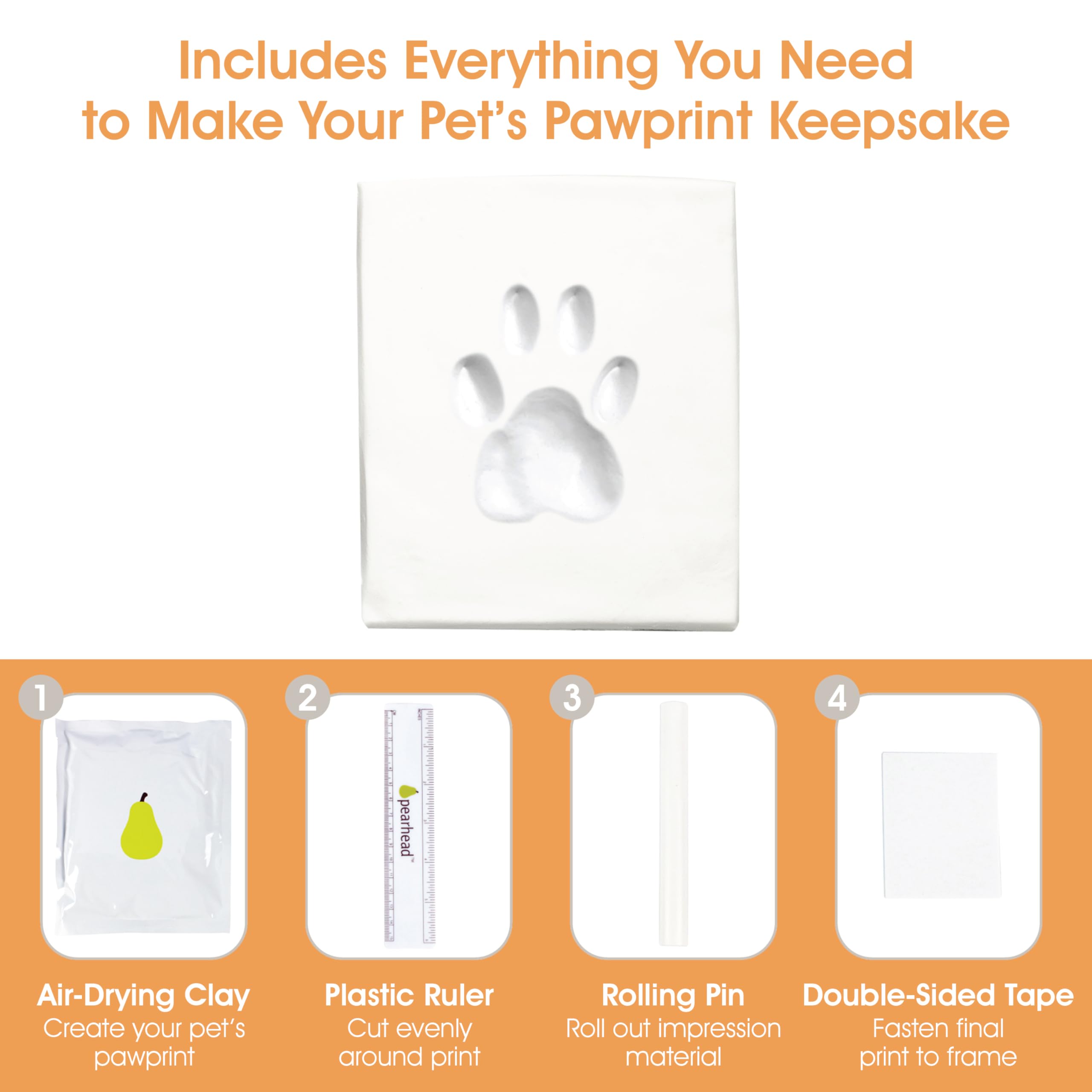 Pearhead beveled mat and glass cover protect memories with style on a shelf