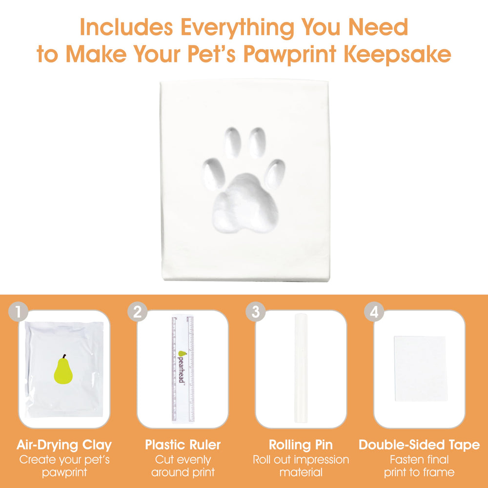 Pearhead beveled mat and glass cover protect memories with style on a shelf