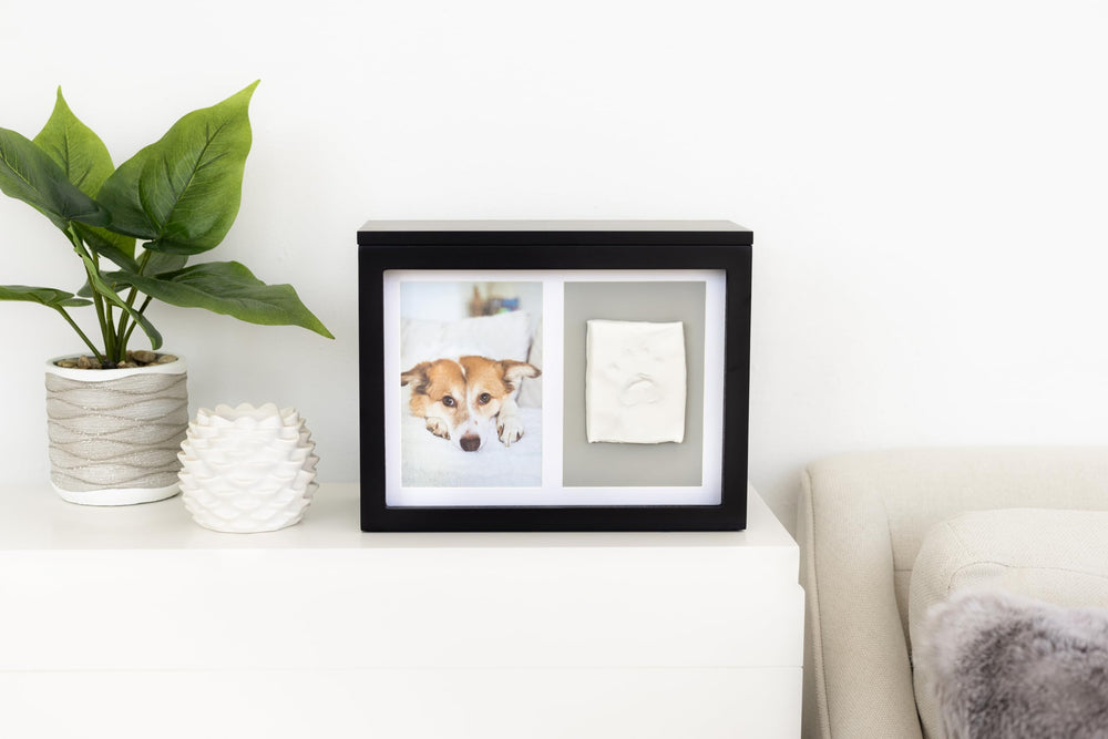 Pearhead gray background mat to display paw print.