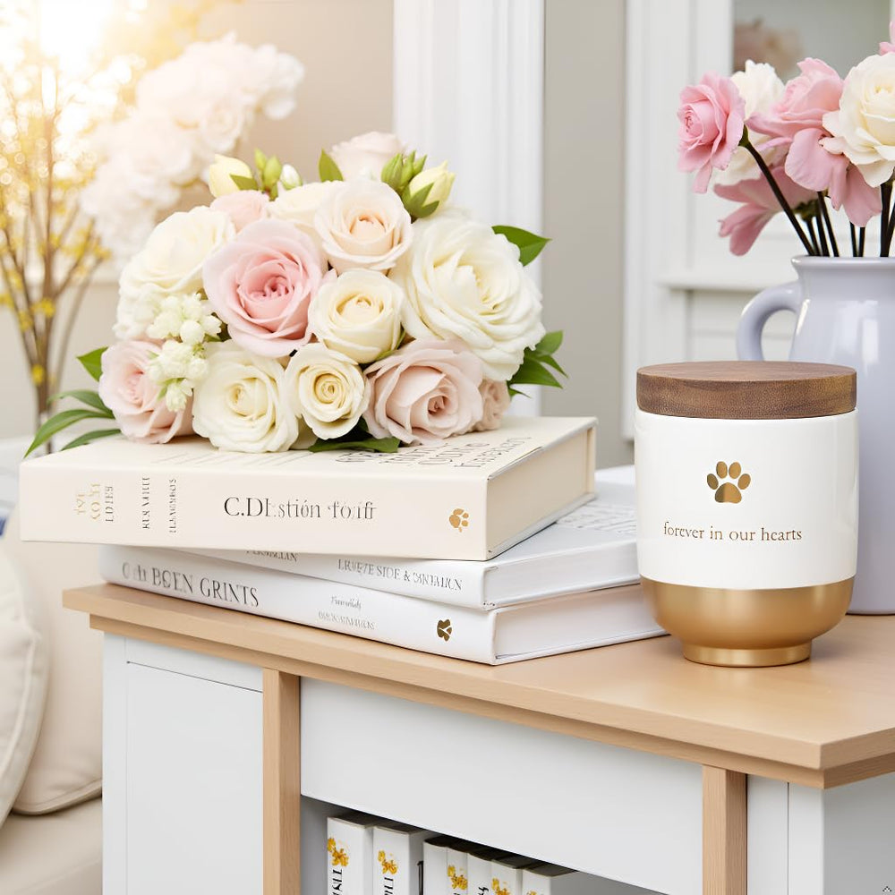 Pearhead urn complements rustic, contemporary, or classic décor styles