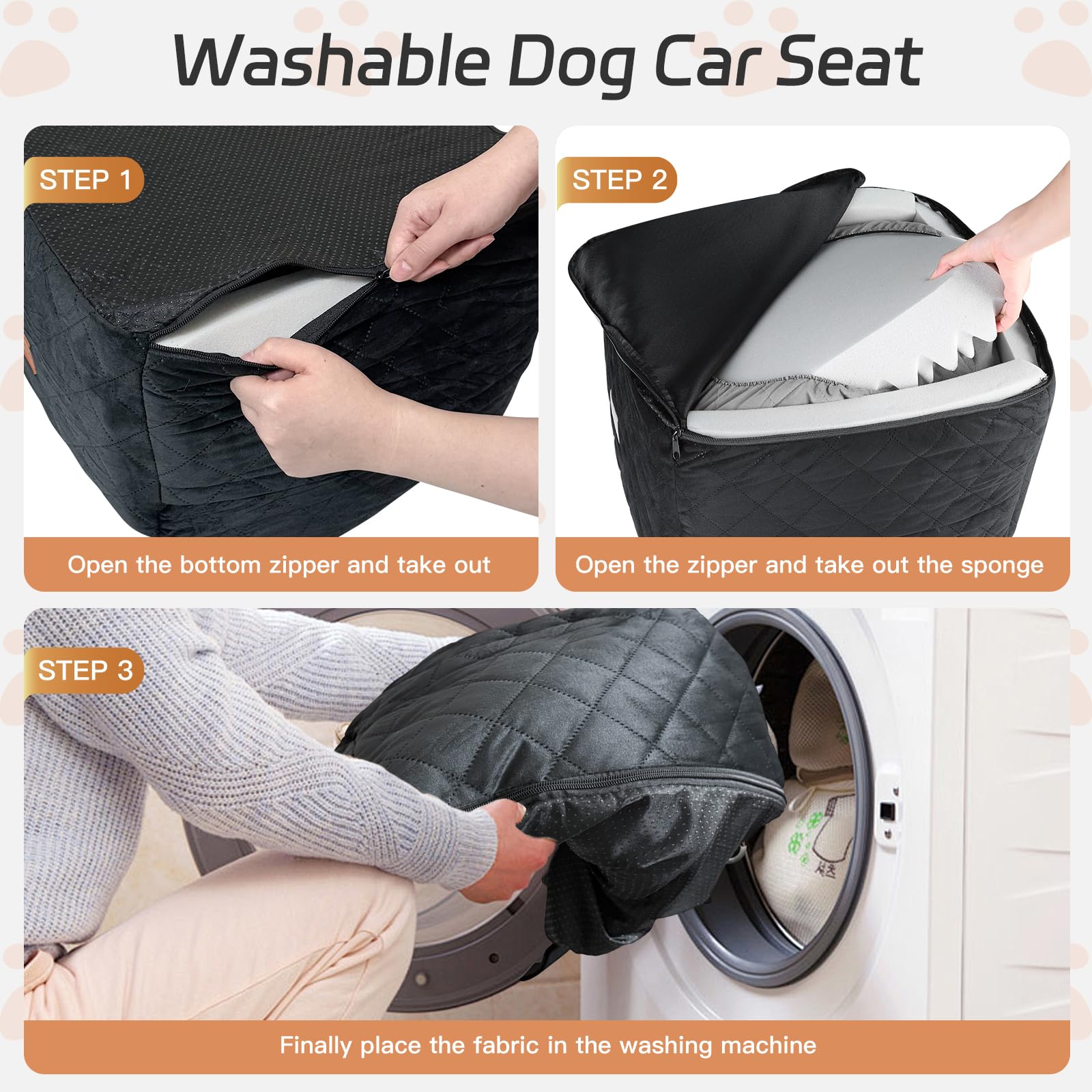 PEATCEC anti-slip base keeps the seat stable during travel.
