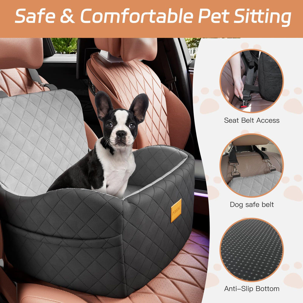 PEATCEC seat's seamless bottom design prevents gaps and holds items.