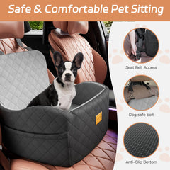 PEATCEC seat's seamless bottom design prevents gaps and holds items.