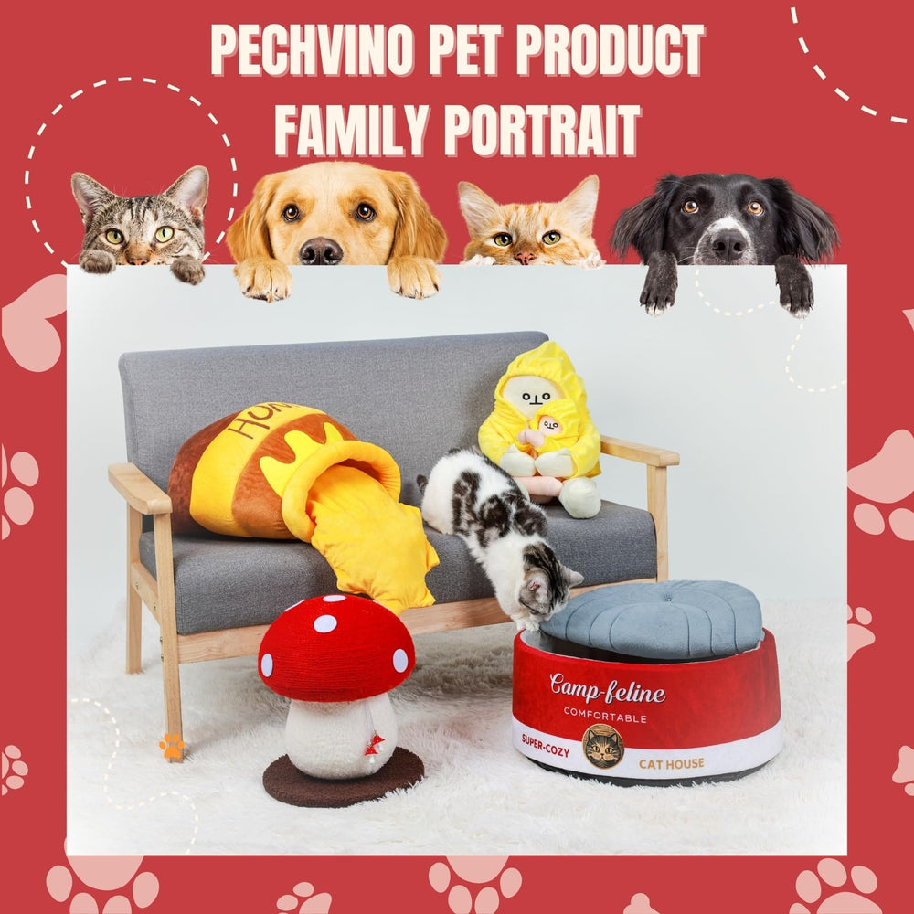 PECHVINO red can design adds playful decor and comfort.
