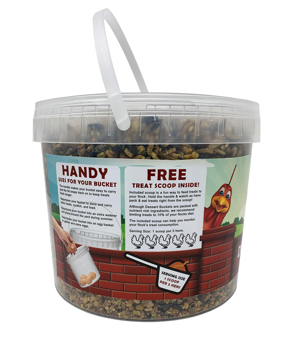 Pecking Order treat scoop showing portion control during feeding