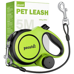 Pecute 16ft retractable leash extended for long-range control during walks