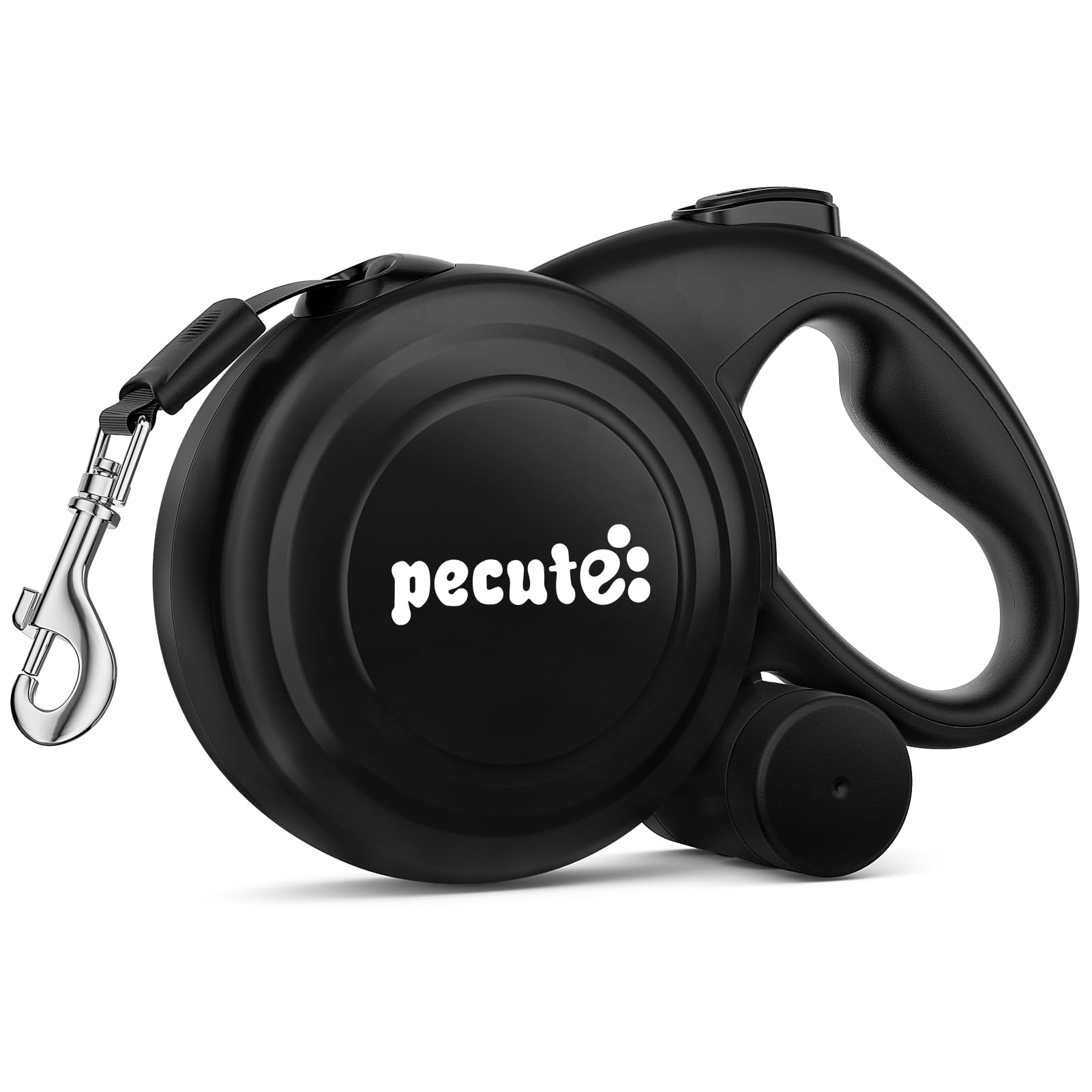 Pecute 32ft retractable dog leash with reflective strips for safer outdoor walks