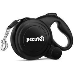 Pecute 32ft retractable dog leash with reflective strips for safer outdoor walks