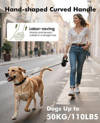 Pecute 360° swivel clip prevents twists during active walking sessions.