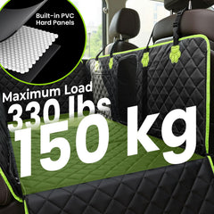 Pecute 40% more coverage backseat extender keeps dogs secure and comfortable.