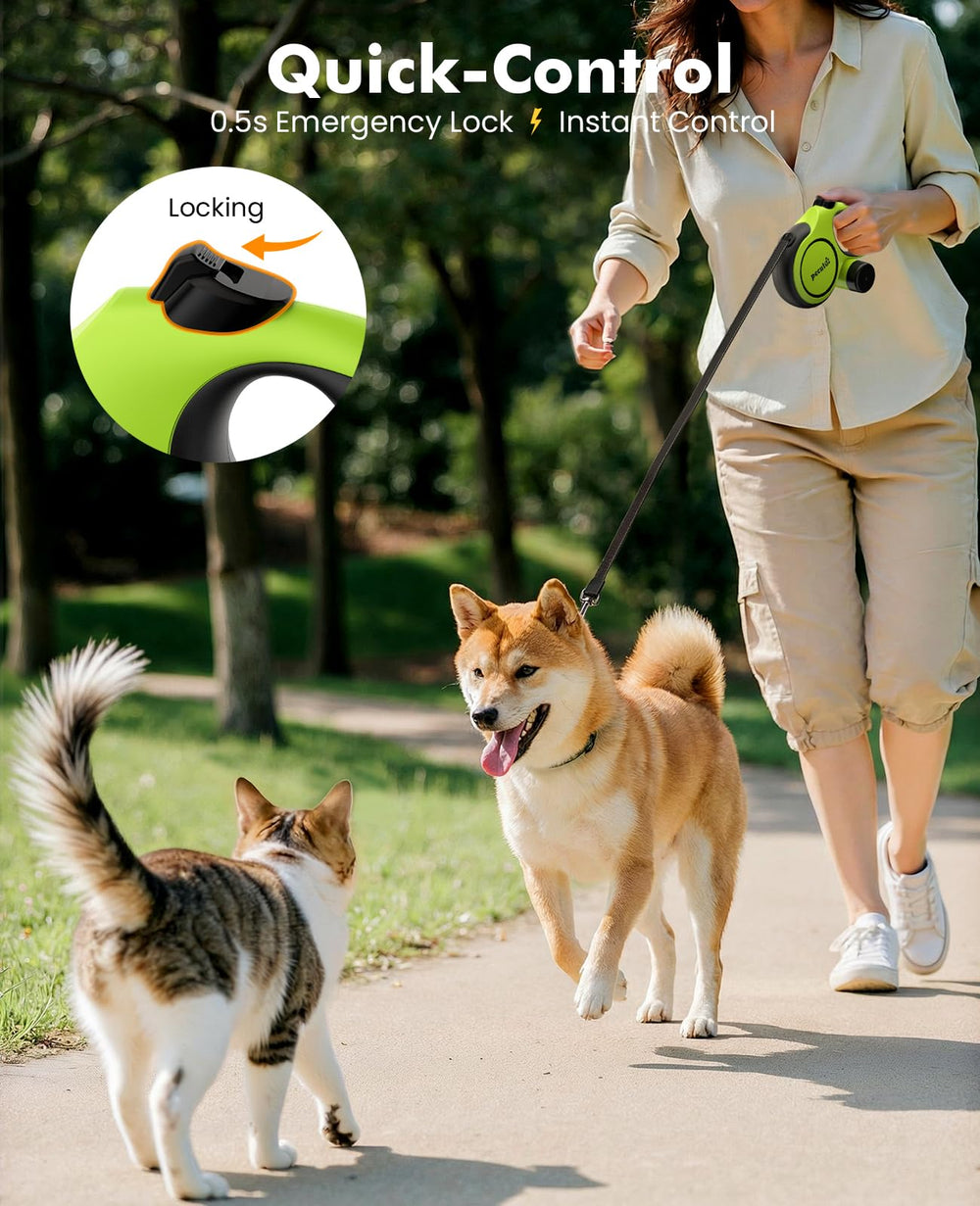 Pecute built-in poop bag holder keeps cleanup quick and discreet.