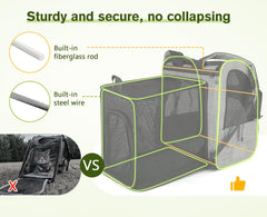 Pecute cat backpack with four-side mesh for ventilation