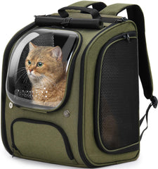 Pecute cat backpack bubble large space for safe travel and comfort.