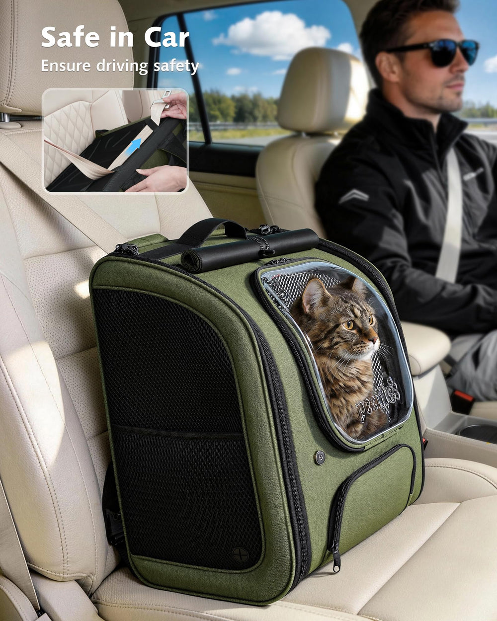Pecute XL carrier padding removable for machine washing after adventures.