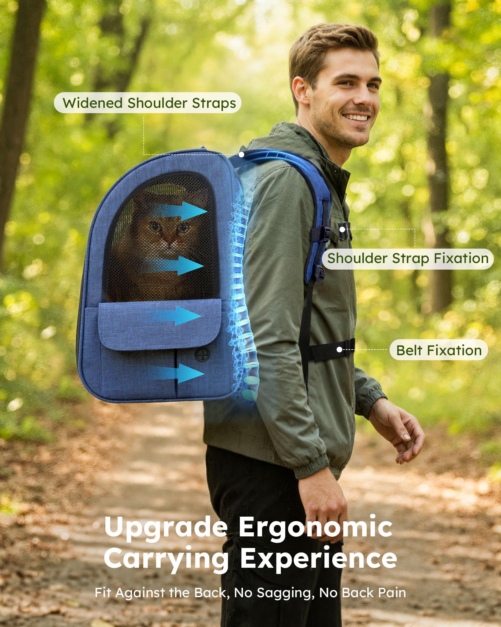 Pecute cat backpack plush cushion with removable cover offers cozy rest