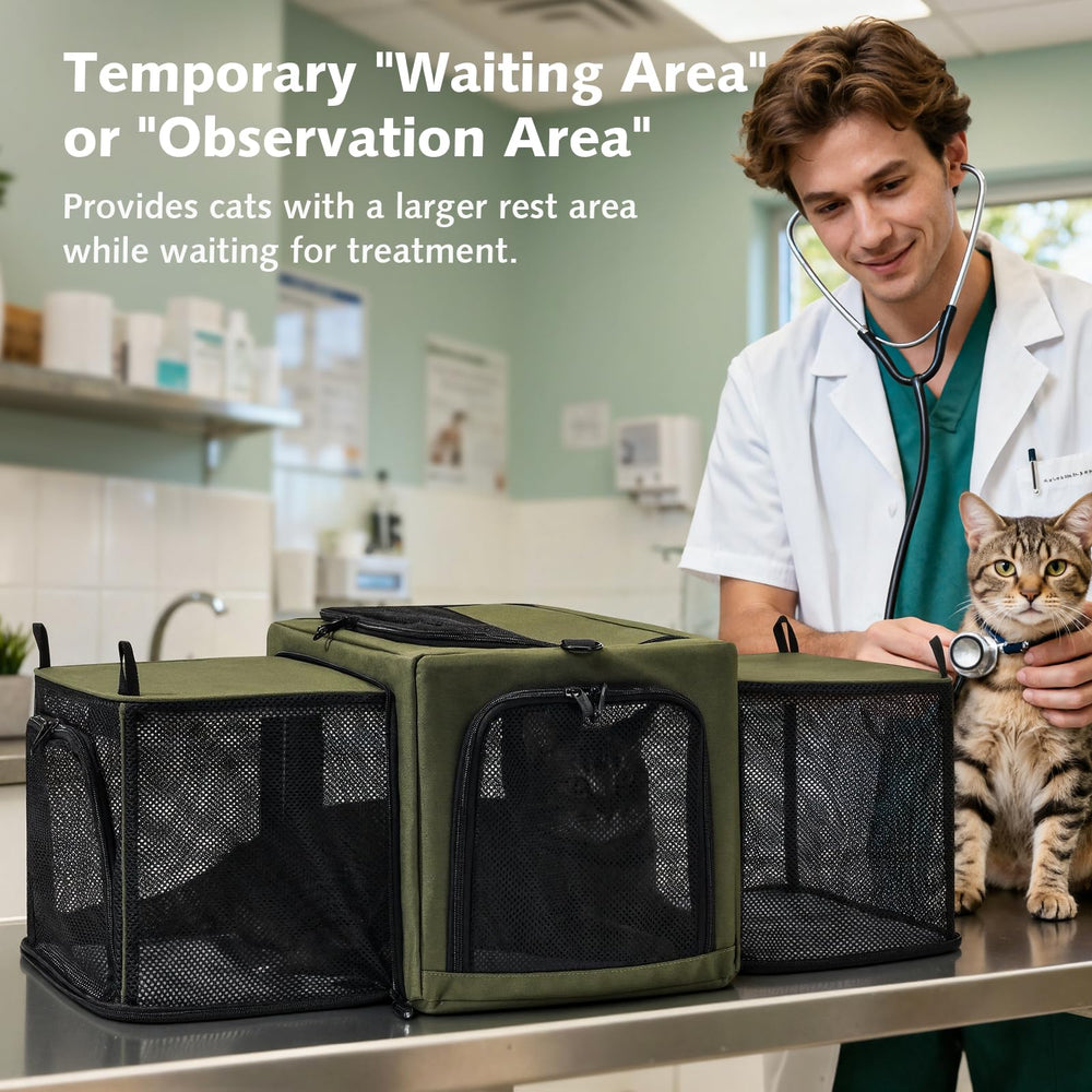 Pecute cat carrier private hiding corner creates a calm retreat for anxious pets