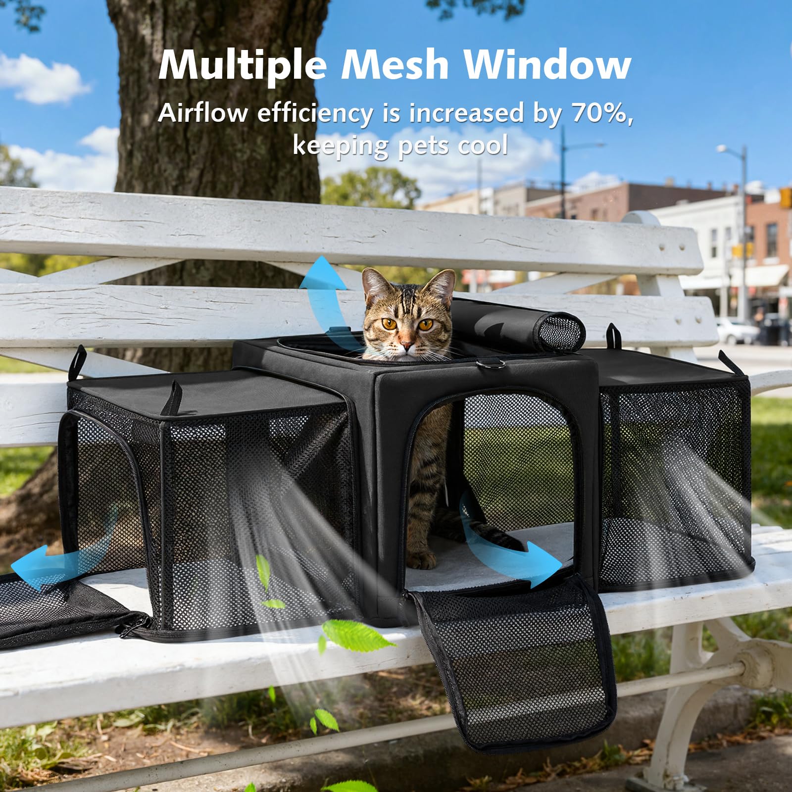 Pecute cat carrier private hiding corner offers a calm retreat for pets