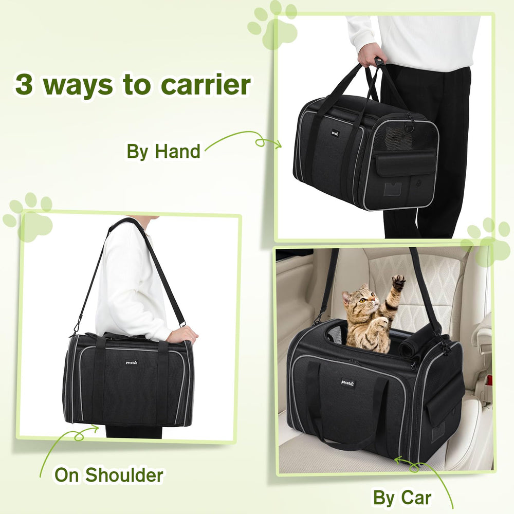 Pecute shoulder strap enables hands-free transport