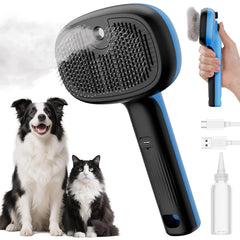 Pecute Cat Steam Brush front view for efficient grooming and shine.