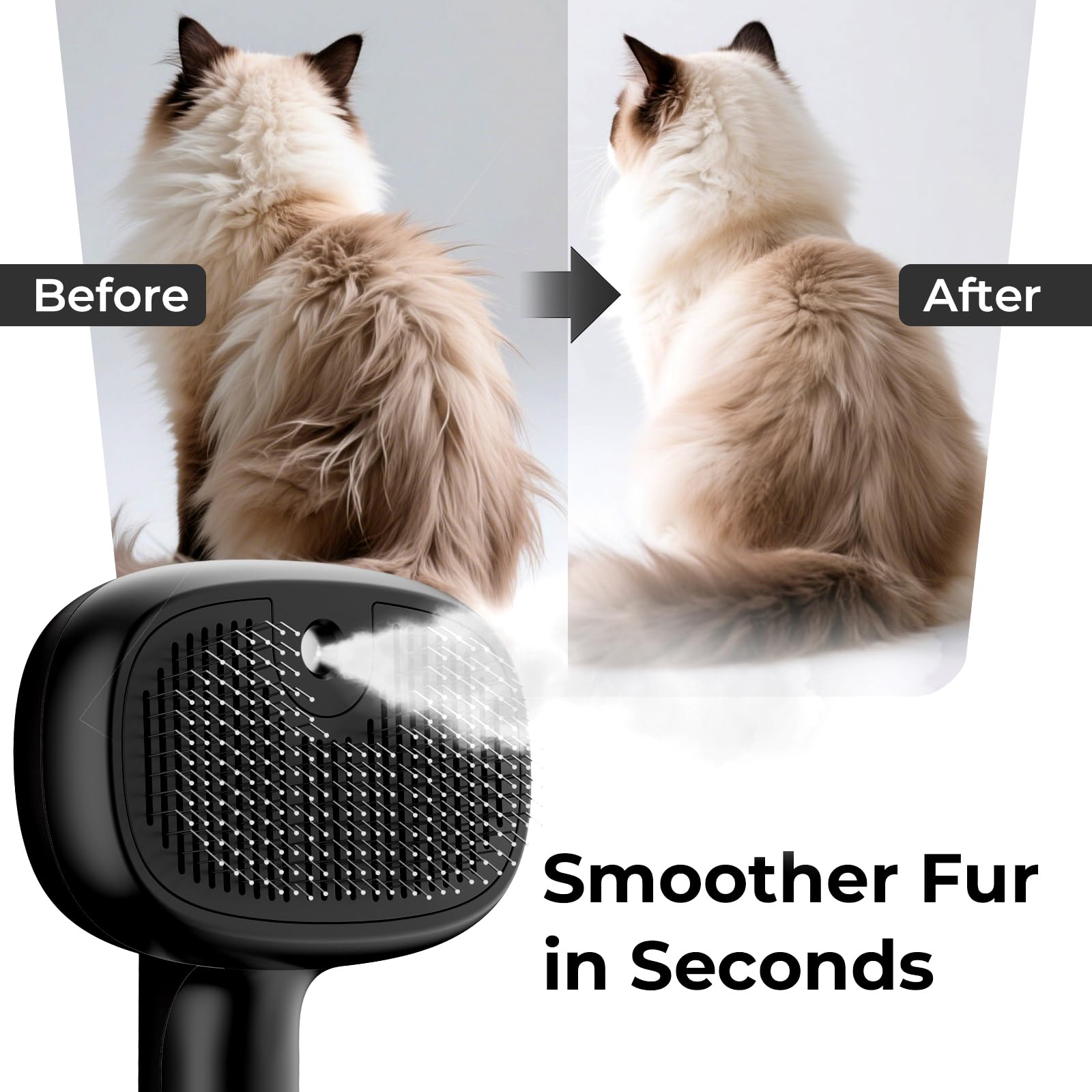 Pecute Cat Steam Brush runtime up to 240 minutes in gentle mode