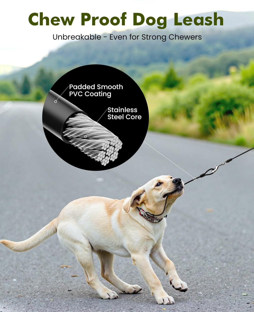 Pecute chew-proof extender resists destructive chewing during outdoor outings.