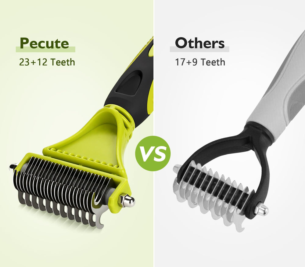Pecute 23-teeth side helps thinning loose hair during grooming