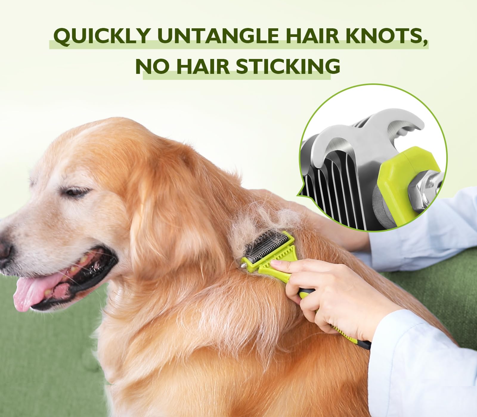 Pecute non-slip rubber handle for comfortable grooming sessions