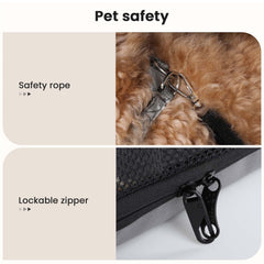 Pecute dog car crate privacy curtains shield sun during drives