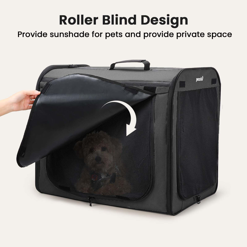 Pecute dog car crate washable bottom cushion for easy cleanup