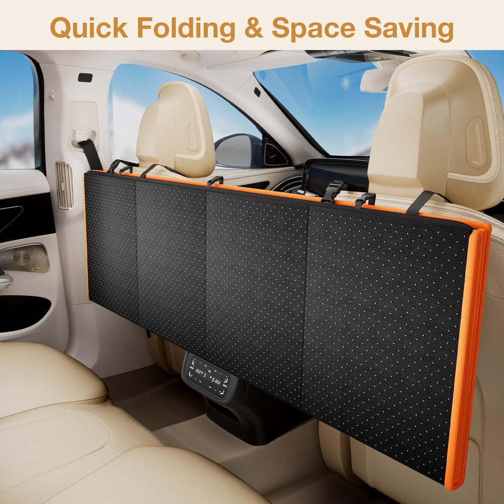 Pecute foldable design with front-seat hanging and storage pockets