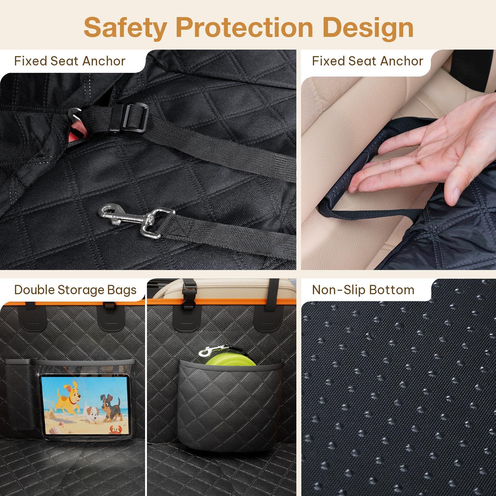 Pecute back-seat coverage preventing hair and dirt transfer