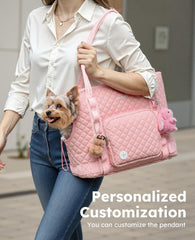 Pecute Dog Purse Carrier removable bottom board provides stable support