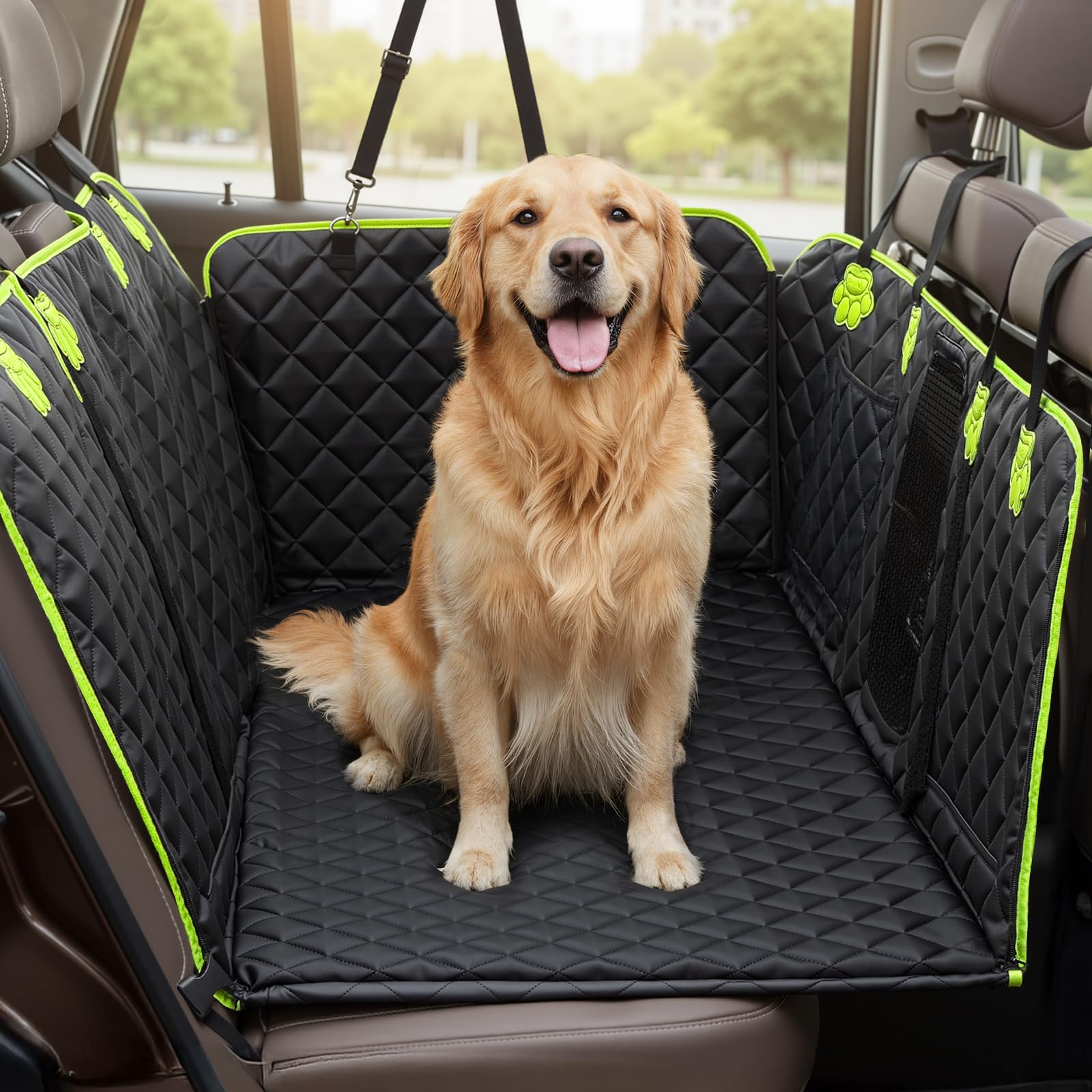 Pecute dog car cover ideal for road trips and daily rides.