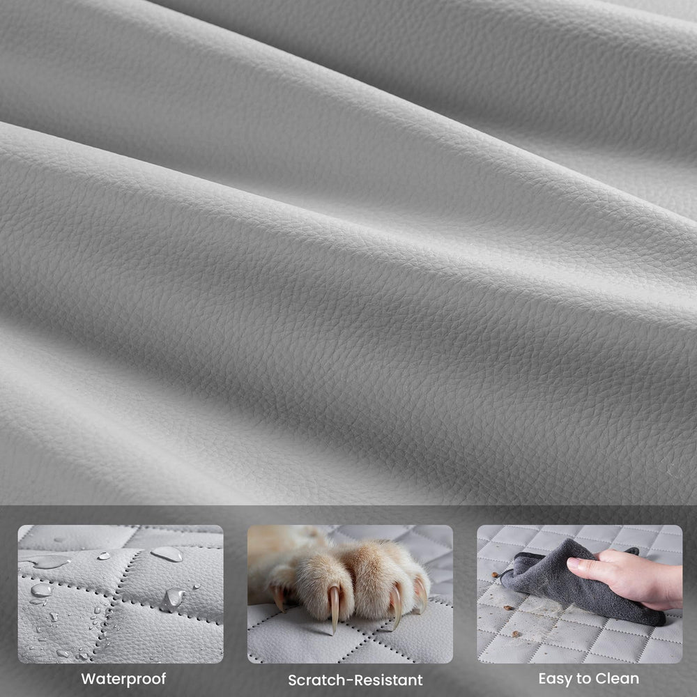 Pecute dog seat cover with six fixings straps adds stability and prevents shifting.