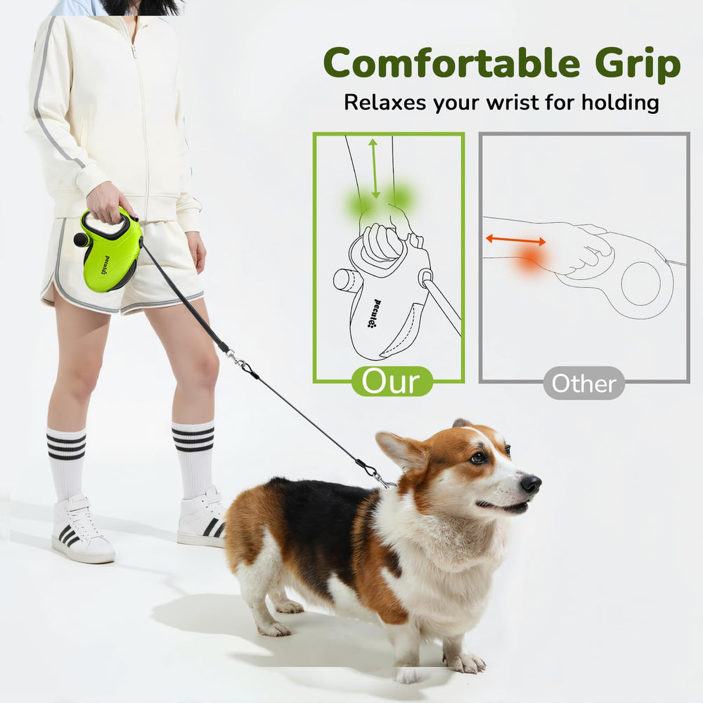 Pecute leash supports dogs up to 110 lbs for daily outdoor use.