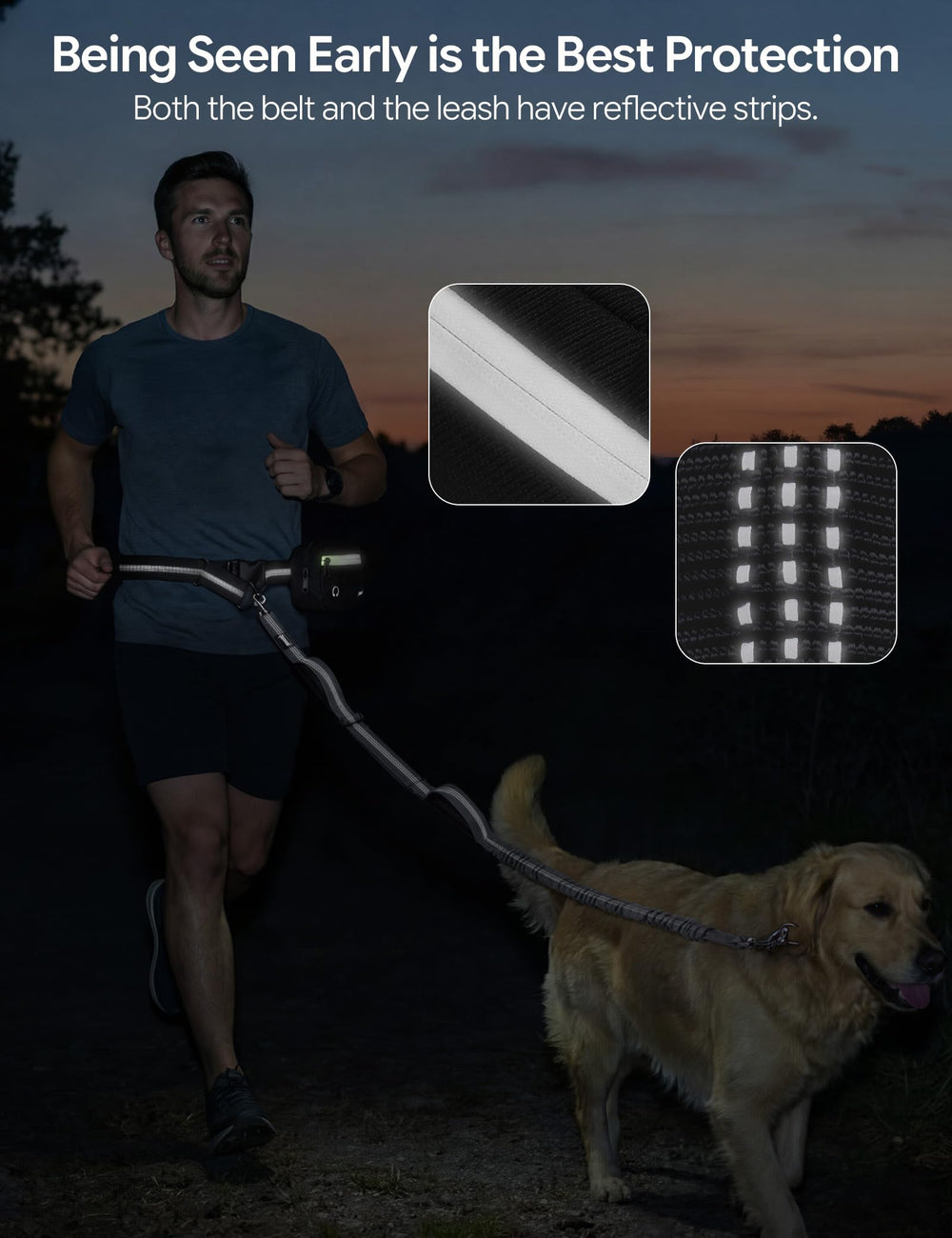 Pecute dual handles offer controlled training and quick stops.